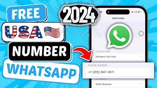 How to Get FREE USA 🇺🇸 Number for WhatsApp Verification 2024 - Free US WhatsApp 2024