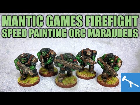 Really, REALLY Speed Painting Orc Marauders - Mantic Firefight 2nd Edition [How I Paint Things]