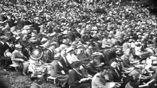 More than 250 patriotic organizations honor war heroes at Washington National Cat...HD Stock Footage