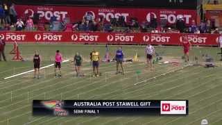 preview picture of video 'Australia Post Stawell Gift 2014 - 120m Semi Final 1'