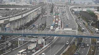 【LIVE】首都高 高速湾岸線 葛西付近・有明方向 ライブカメラ/Tokyo highway Live Camera 2026/08/11 00:50～ live webcam