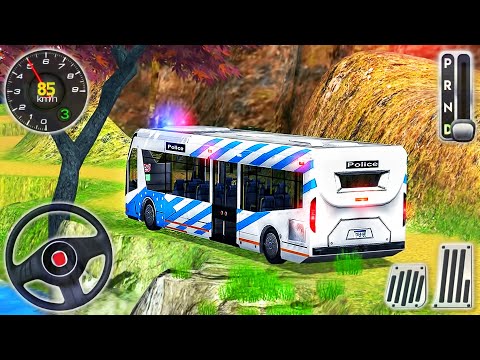 Offroad Police Bus Driving Simulator - Prisoner Transport Duty Drive - Android GamePlay