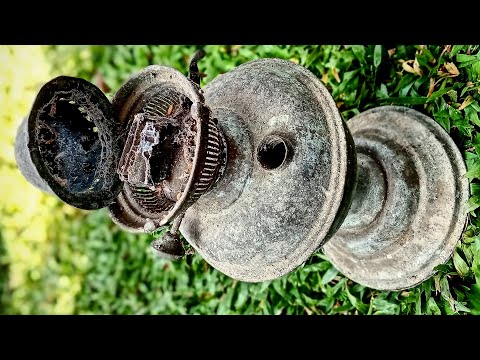Oil Lamp 1930  Restoration Perfect | Old Brass Oil Lamp Restoration