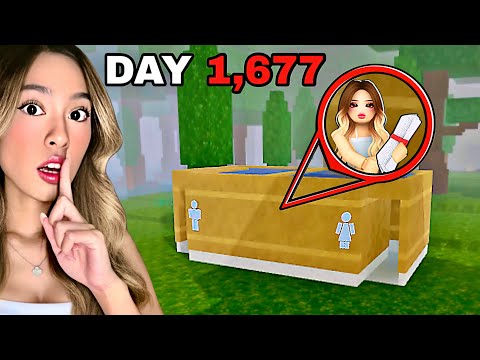 I Survived In A RESTROOM For 99 Nights In The Forest..