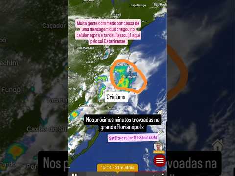 trovoadas pelo sul do Brasil. #santacatarina #clima #alerta
