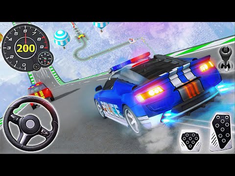 Police Car Mega Ramp Racing - Stunt Car Impossible Tracks 3D | Android GamePlay