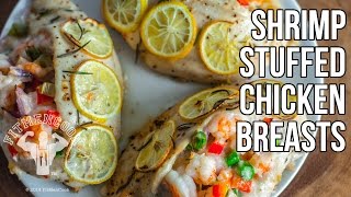 Hi-Protein Shrimp & Veggie Stuffed Chicken Breast / Pollo Relleno con Camarones