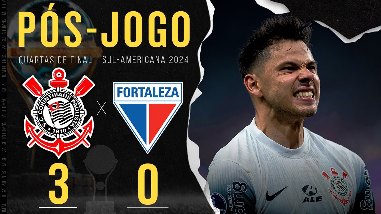 CORINTHIANS X FORTALEZA 🔴 AO VIVO | QUARTAS DE FINAL | JOGO DE VOLTA | COPA SUL-AMERICANA 2024