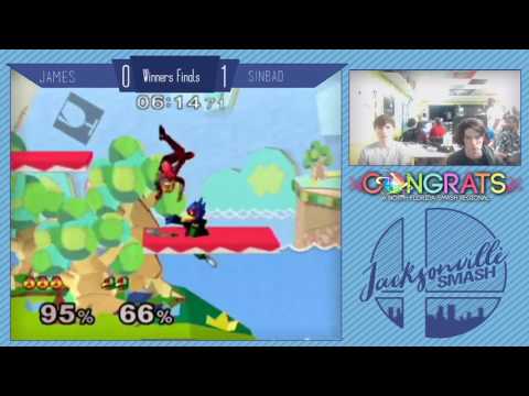 Jax Smash Weekly 3/2 - James(Falco) Vs Sinbad(Sheik) - Melee Winners Finals