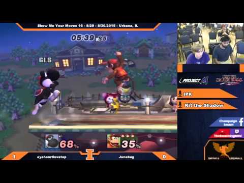 [SMYM16] eyeheartlovetap [Yoshi] vs Junebug [Diddy] PM 3.6