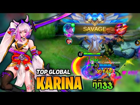 SAVAGE Perfect! Karina Full Damage Build [Top Global Karina] By ῆῆჯჯ - Mobile Legend