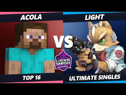 Ludwig Invitational - Acola (Steve) Vs. Light (Fox) SSBU Ultimate Tournament