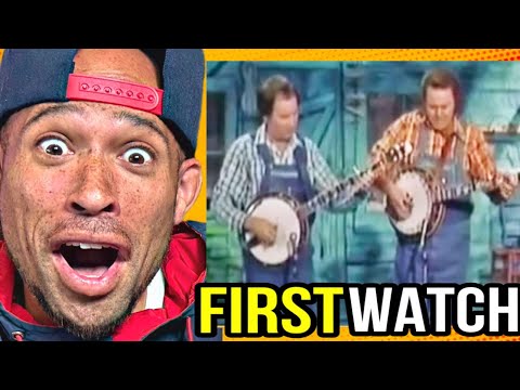 Rapper FIRST time REACTION to Roy Clark & Buck Trent dueling banjos! Damn...