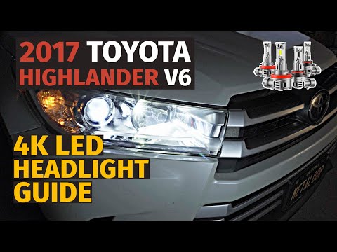 So Brilliant 2014-2019 Toyota Highlander LED Headlight Bulb Replacement Guide For V6 and Hybrid