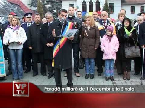 Paradă militară de 1 Decembrie, la Sinaia