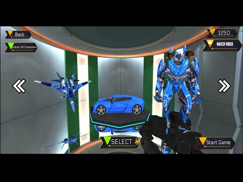 Grand Flying Jet Robot Car Transformation: Android Gameplay