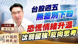 台股週五無差別下殺 恐慌情緒升溫 汰弱留強 反向思考 (圖)