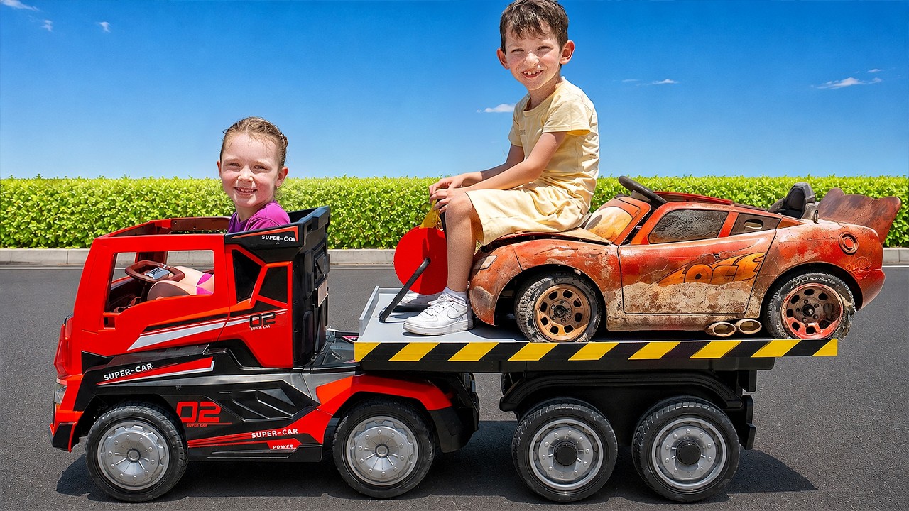 Can Alex and Dasha Fix This Broken Lightning McQueen Car?