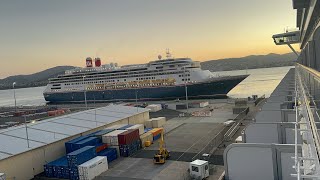 Fred Olsen Cruises “Bolette” docking in Hobart Tasmania next to the P&O Pacific Adventure 8 March 25