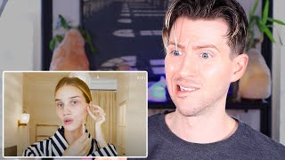 Reacting to Rosie Huntington-Whiteley's Full-Body Nighttime Skincare Routine