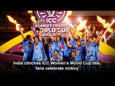 India clinches ICC Women’s World Cup title, fans celebrate victory