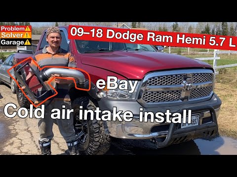 Dodge Ram Hemi 5.7L Amazon cold air intake installation
