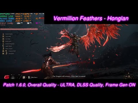 Vermillion Feathers - Honglan [Patch 1.6.0, Overall Quality - ULTRA, DLSS Quality, Frame Gen ON]