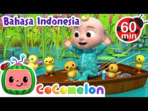 Bayi JJ Menghitung Lima Bebek Kecil! | CoComelon Bahasa Indonesia - Lagu Anak Anak | Nursery Rhymes