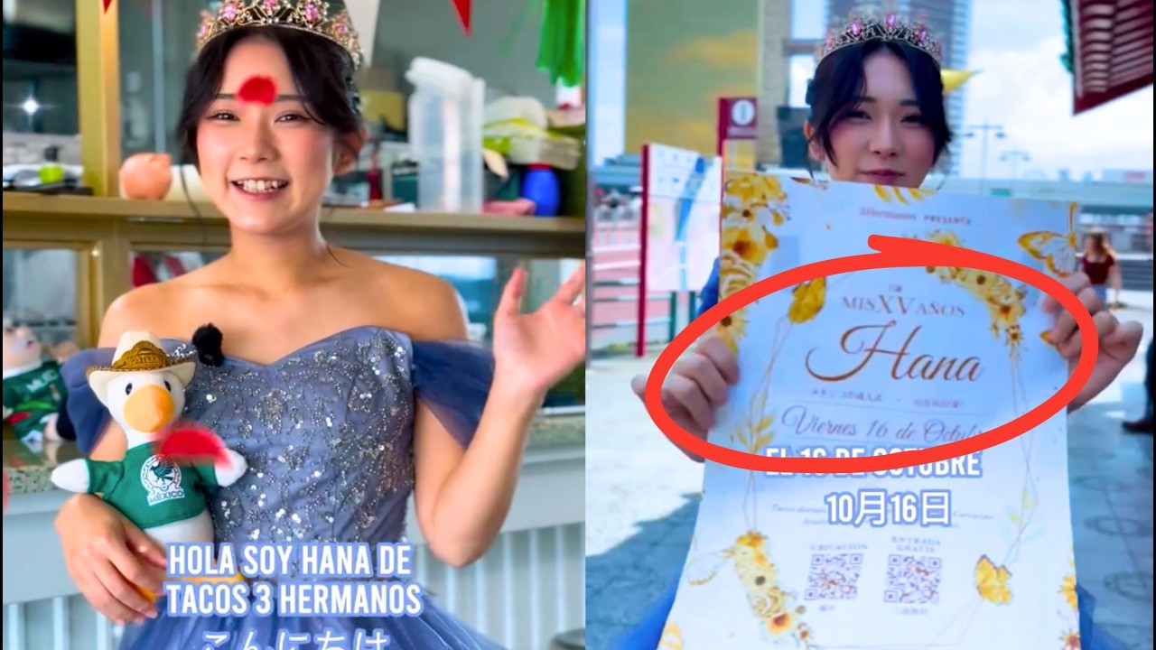 JAPONESA INVITA a TODO MÉXICO a SUS XV AÑOS