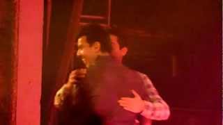 Jordan Knight Live and Unfinished Toronto Feb 17 - Jon and Jordan Hug