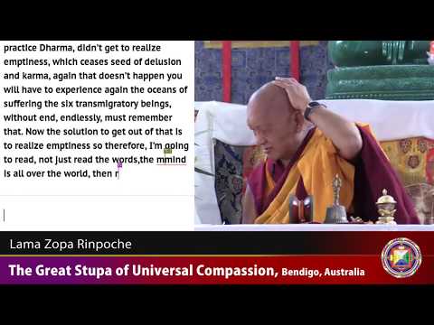 20180419 0930 LZR GSUC Bendigo - Oral transmission of Heart Sutra. Realizing emptiness