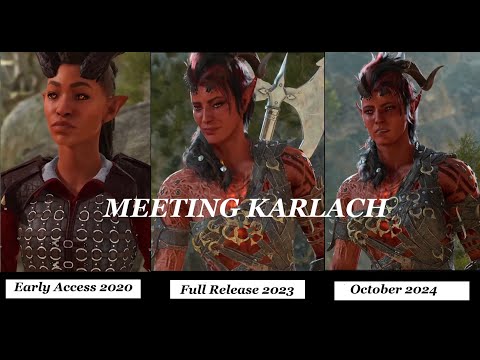 Baldur's Gate 3 - Meeting Karlach - comparing Early Access to Full Release to Now