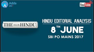 The Hindu Editorial Analysis - 8th June 2017 - RRB , RBI - Online Coaching for SBI, IBPS &amp; Bank PO