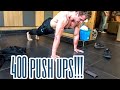 400 PUSH UPS (Gaint pyramid set) | Out of the box training series #3