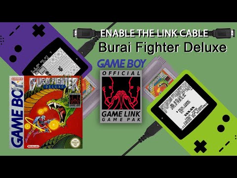 Burai Fighter Deluxe (GB, 1991) - VS shooter with hunky dude animation - ENABLE THE LINK CABLE