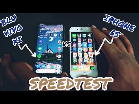 BLU VIVO XI vs IPHONE 6S SPEEDTEST !!