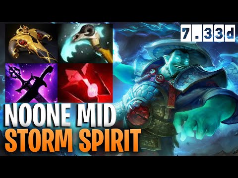 Noone Mid Storm Spirit - Dota 2 Pro Immortal Storm Spirit Gameplay 7.33d
