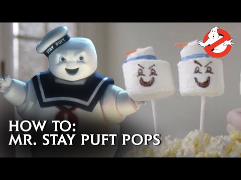 Thumbnail of the video: GHOSTBUSTERS – How To Make Mr. Stay Puft Marshmallow Pops!