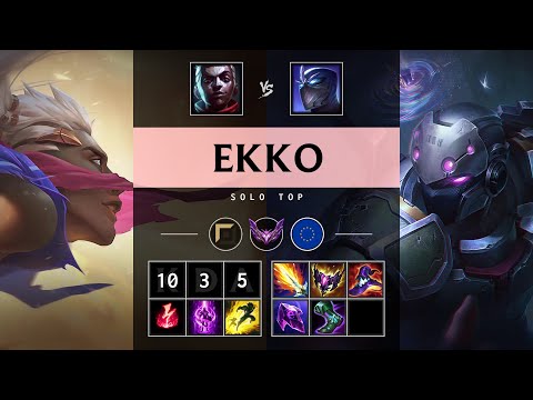 Ekko Top vs Shen: Legendary - EUW Master Patch 14.24