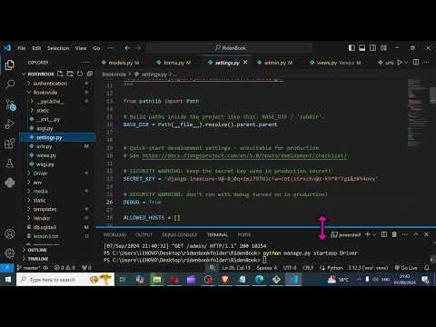 Lesson 13 -Hotel booking and ride sharing web app with python & Django - Driver App
