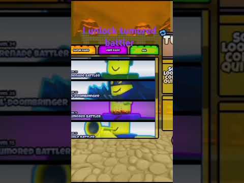 I unlock tumored battler in the battle bricks