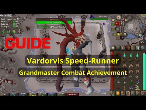 OSRS Vardorvis Speed Runner Grandmaster Combat Achievement Guide
