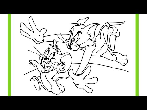 Раскраска Том и джерри| Tom and jerri