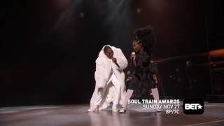 Brandy &amp; Mase Perform &quot;Top Of The World&quot; At Soul Train Awards 2016