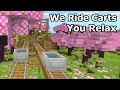 Relaxing Cart Ride 30min No Commentary Minecraft Side By Side Minecart Ride