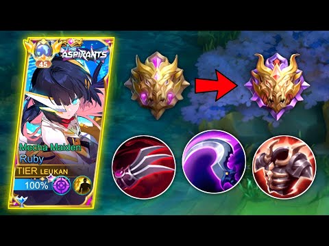 RUBY BEST ITEMS TO REACH MYTHICAL GLORY!🔥RUBY BEST BUILD 2023