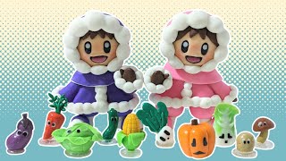 アイスクライマーのフィギュアを作る動画。
