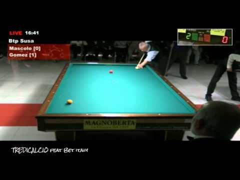 GOMEZ vs MASCOLO - 5^PROVA BILIARDO  BTP 2016 SANT'ANTONINO di SUSA