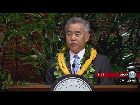 Governor Ige delivers State of the State Address for 2018
