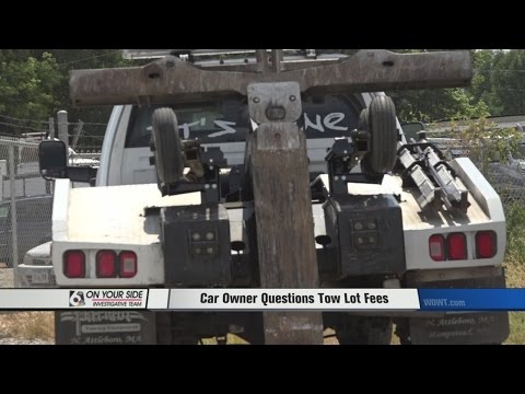 Car Owner Questions Tow Lot Fees
